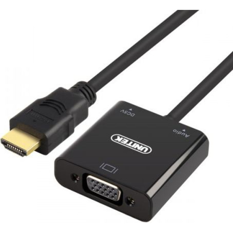Unitek ADAPTER HDMI TO VGA + AUDIO; Y-6333