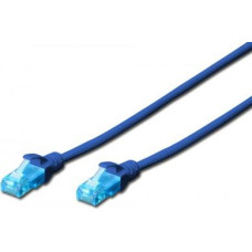 Digitus Patch cord U/UTP kat.5e PVC 0,5m blue