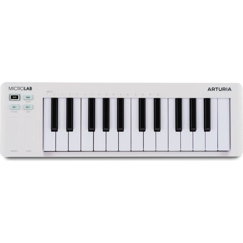 Arturia MicroLab mk3 MIDI keyboard 25 keys USB White