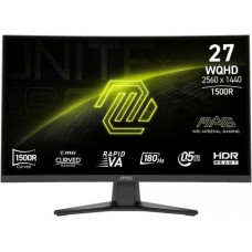 MSI Monitor MAG 275CQF E18 27 inch LED/WQHD/LED/Curved/180Hz/black