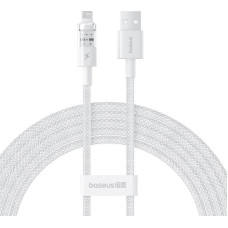 Baseus Gem USB to IP 2.4A fast charging cable 2 m White