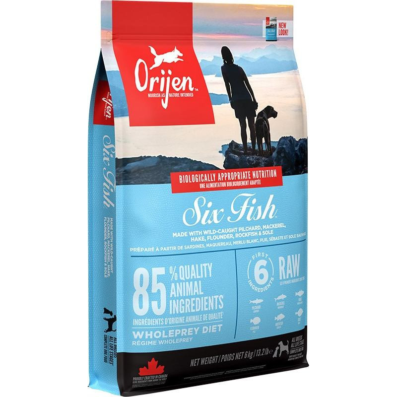 Orijen Six Fish - dry dog food - 6 kg
