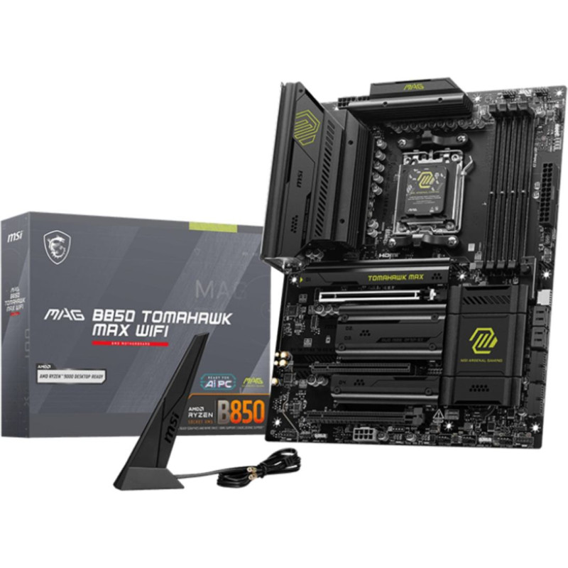 MSI MAG B850 TOMAHAWK MAX WIFI motherboard AMD B850 Socket AM5 ATX