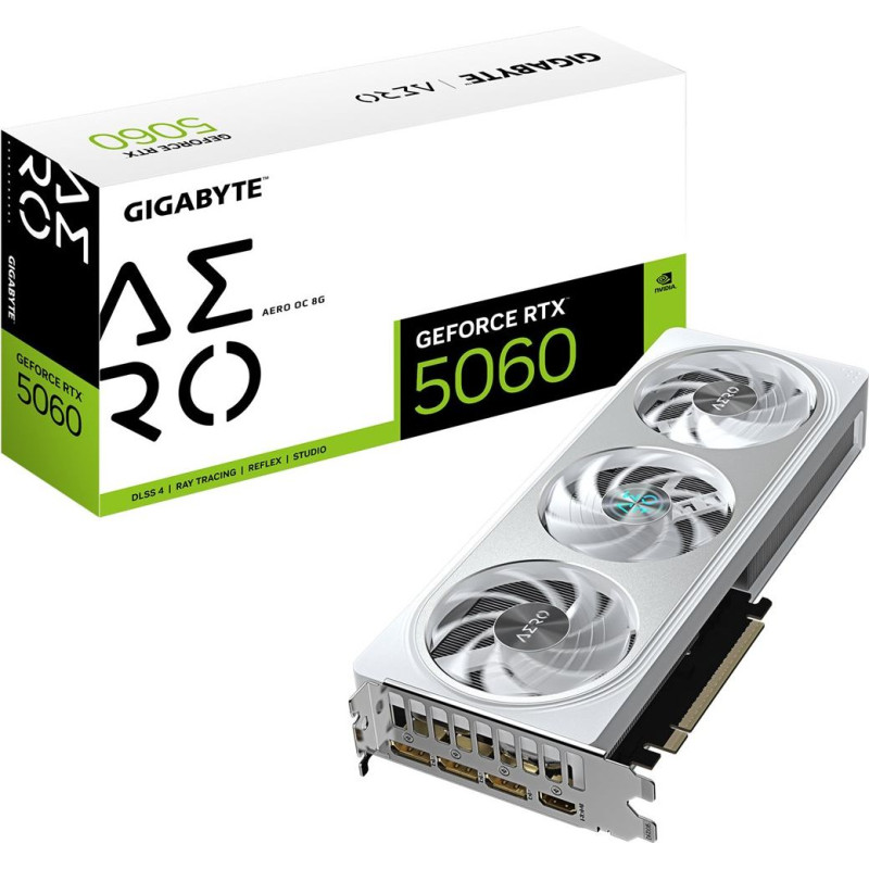 Gigabyte GeForce RTX 5060 AERO OC 8G Graphics Card - 8GB GDDR7