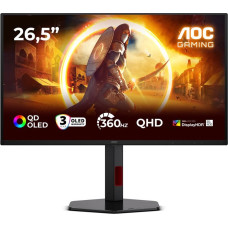 AOC G4 Q27G4SDR computer monitor 67.3 cm (26.5") 2560 x 1440 pixels Quad HD QD-OLED Black, Red