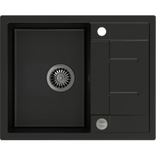 Quadron Раковина MORGAN 116 HB8210U7-BS, черная/стальная.