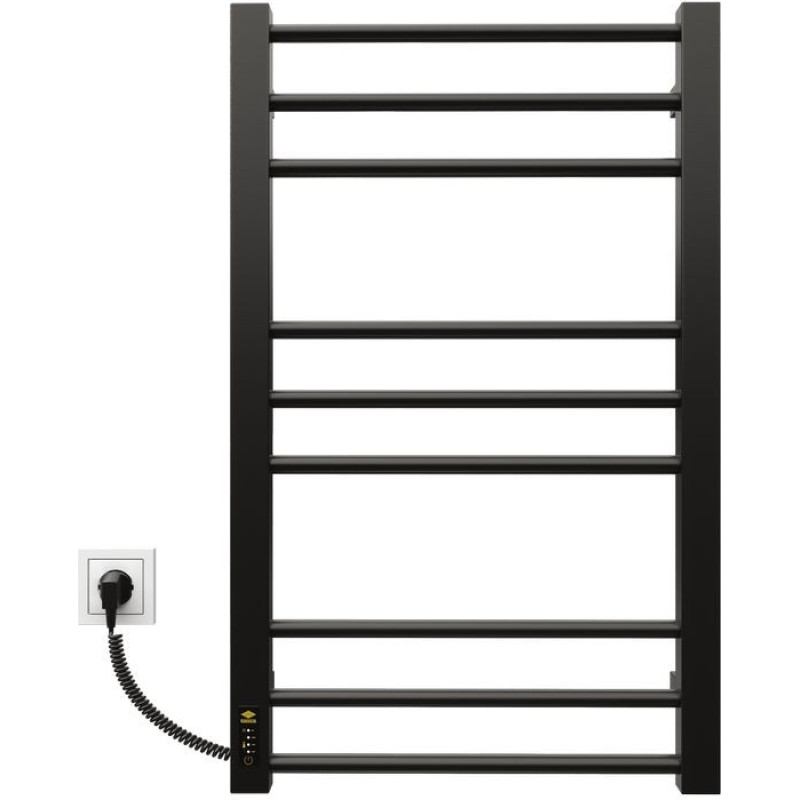 Kosser Полотенцесушитель Step 800x500/9 EL, с таймером, черный.
