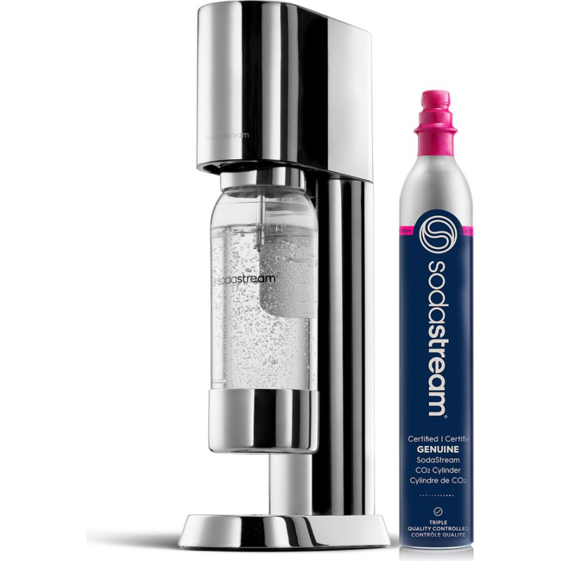 Sodastream Аппарат для приготовления газированных напитков, нержавеющая сталь.