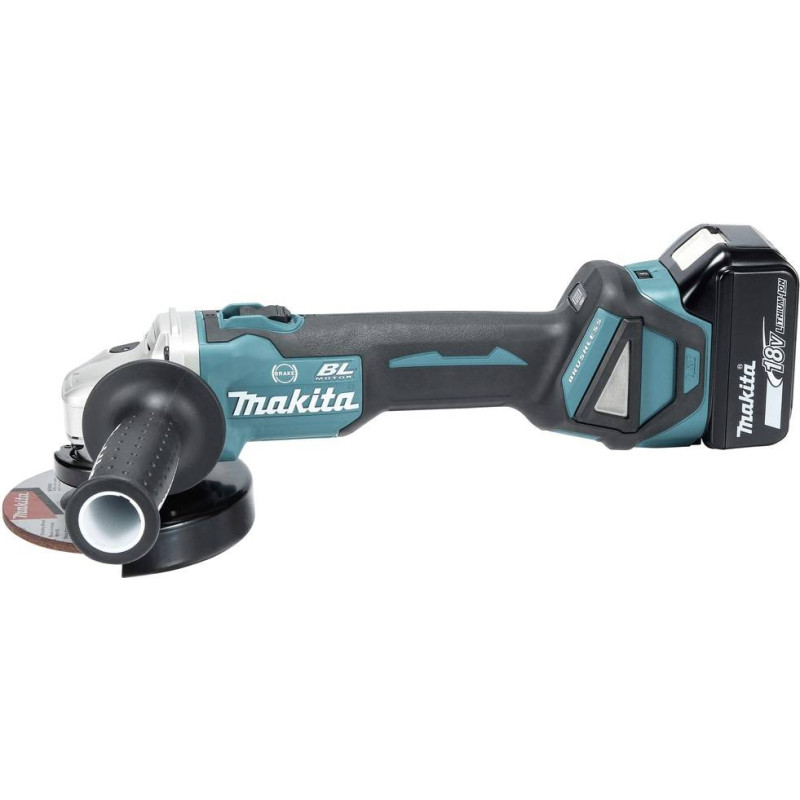 Makita Угловая шлифовальная машина DGA513RTJ, &Oslash; 125 мм, LXT.