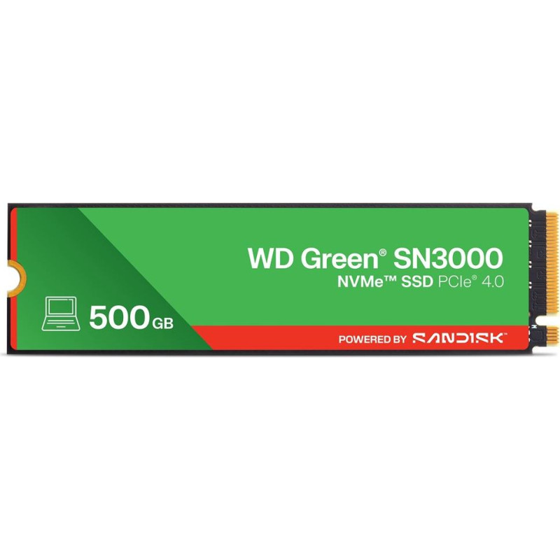 WD SanDisk SN3000 500 GB M.2 PCI Express 4.0 NVMe QLC 3D NAND (WDS500G4G0E)