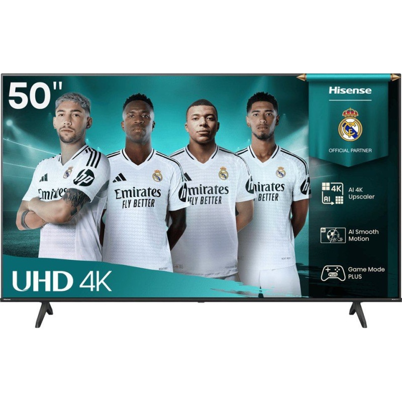 Hisense Telewizor Hisense UHD Smart TV | 50A6Q | 50'' | Smart TV | VIDAA OS | UHD | Juodas