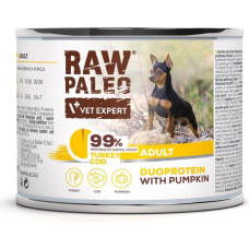 Vetexpert RAW PALEO Duoprotein Turkey & Cod Adult - wet dog food - 200g