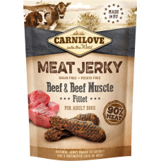 Carnilove Meat Jerky Beef & Beef muscle fillet - dog treat - 100g