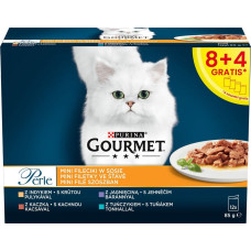 Purina Nestle PURINA  Gourmet Perle Duck, turkey, lamb, tuna - wet cat food - 12x85 g