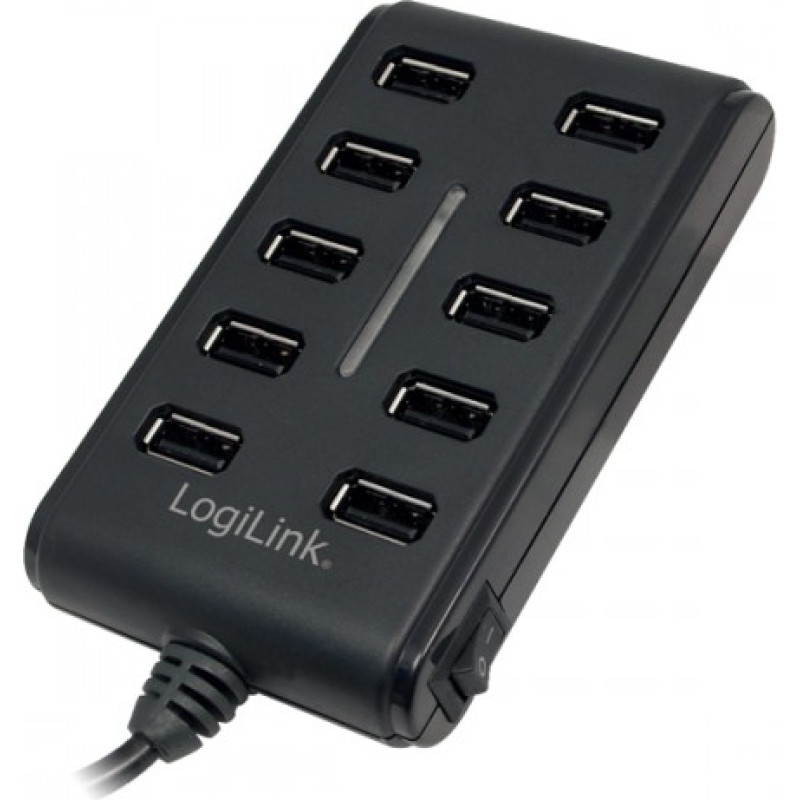 Logilink 10-Ports Hub USB2.0 with on / off switch