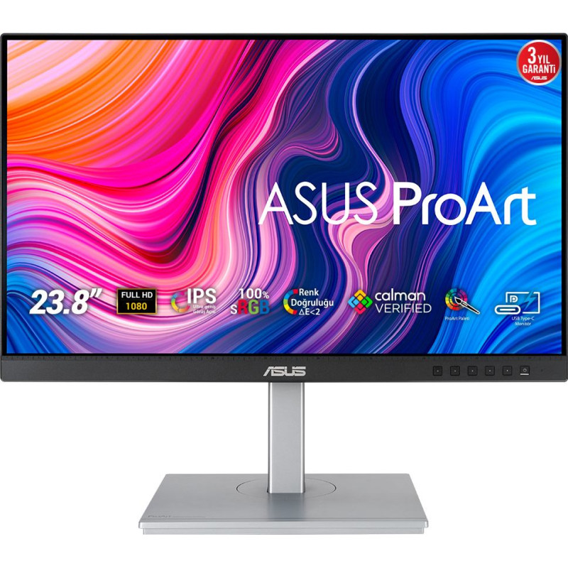 Asus ProArt PA247CV монитор для ПК 60,5 cm (23.8") 1920 x 1080 пикселей Full HD Черный, Серебристый