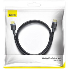 Baseus Video cable Cafule 4KHDMI Male To 4K HDMI Male, 2m, Black (CADKLF-F01) - ONLY BOX DAMAGE