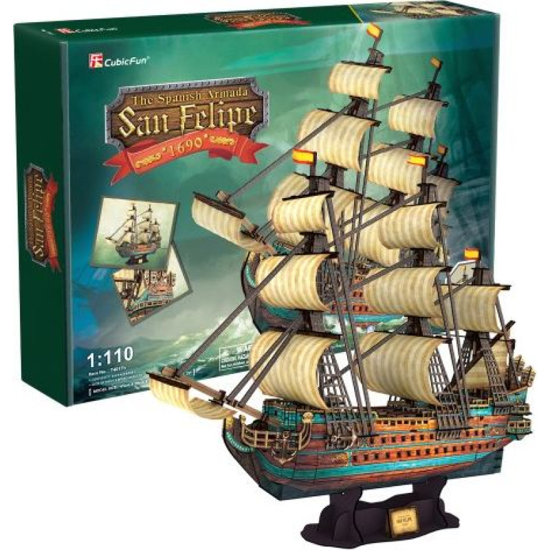 Cubic Fun PUZZLE 3D Sailing ship The Spanish ArmadaSan Felipe