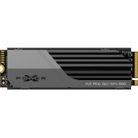 Silicon Power PCIe Gen 4x4 XS70 Internal solid state drive SSD 2TB M.2 2280 NVMe 1.4 (SP02KGBP44XS7005) Black, Grey