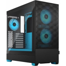 Fractal Design PC case Pop Air TG Clear Tint RGB cyan core