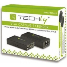 Techly VGA extender up to 300m over Cat5e/6 network cable