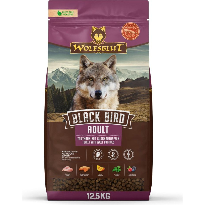 Wolfsblut Black Bird Turkey - dry dog food - 12,5kg
