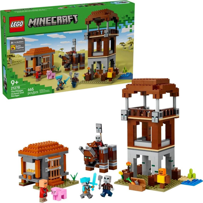 Lego MINECRAFT 21278 The Pillager Outpost and Ravager