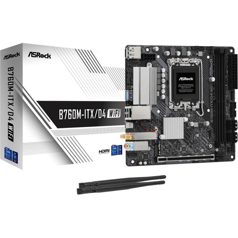 Asrock B760M-ITX/D4 WiFi Intel B760 LGA 1700 mini ITX