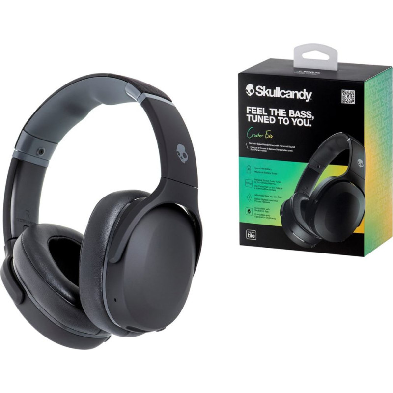 Skullcandy Crusher Evo Headset Wired & Wireless Head-band Calls/Music USB Type-C Bluetooth Black