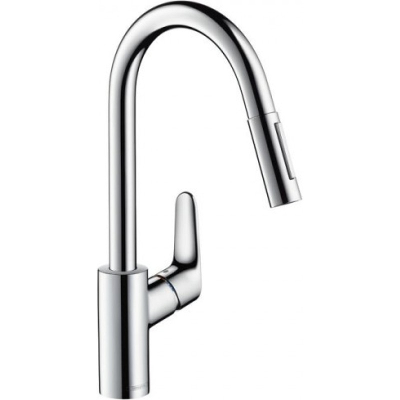 Hansgrohe Смеситель с выдвижной лейкой, Focus, 31815000.