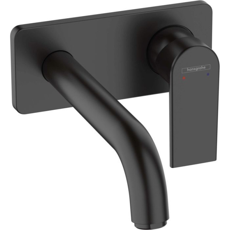 Hansgrohe Настенный смеситель для раковины Vernis Shape, 71578670, матовый черный.