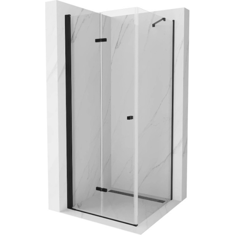 Mexen Душевая кабина Lima 90x90 см, матовый черный цвет.