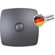 Vlano Вентилятор для ванной комнаты ENSO 125 BL TH (с таймером и датчиком влажности), 125 мм, черный.