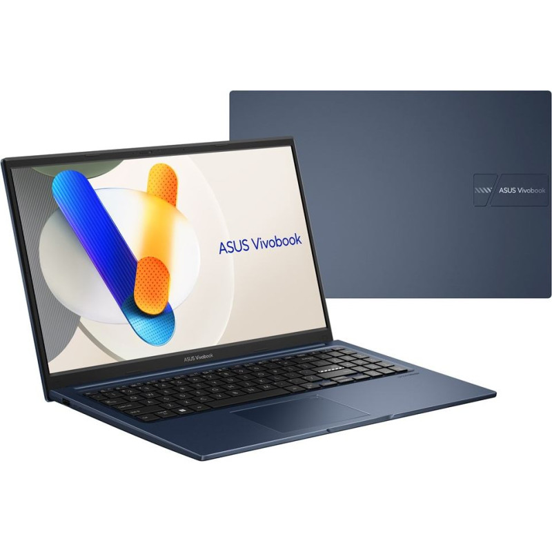 Asus Vivobook 15 X1504VA-BQ4281W Core 3 100U 15.6" FHD IPS-level display 250 nits 60 Hz AG 16 GB DDR5 512 GB SSD Intel Graphics WLAN + Bluetooth 720p webcam 42 Wh battery Windows 11 Quiet Blue