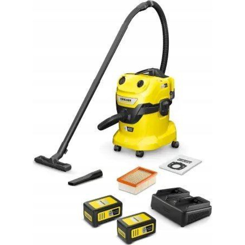 Karcher Odkurzacz Karcher K&auml;rcher WD 4-18 Dual Battery Set V-20/22 AKU odkurzacz do mokrych i suchych zanieczyszczeń