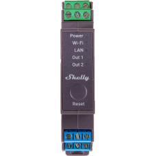 Shelly Pro 2 DIN Rail 2-channel Relay, WiFi/LAN
