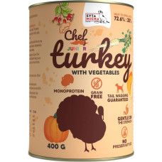 Syta Micha Chef Turkey with vegetables Junior - wet dog food - 400g