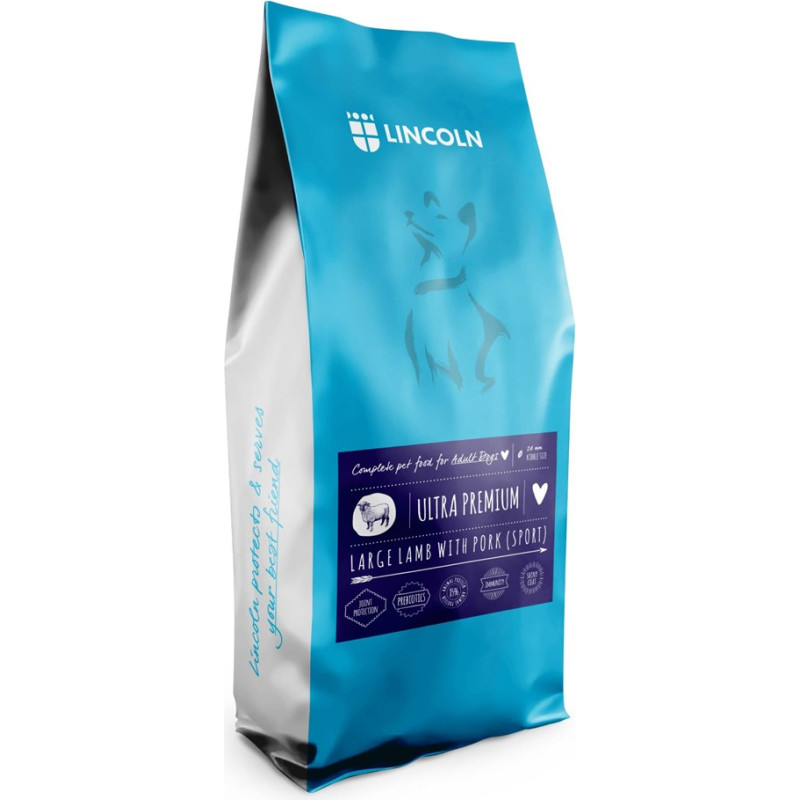 Lincoln Ultra premium Large Lamb with pork - dry dog food - 12kg