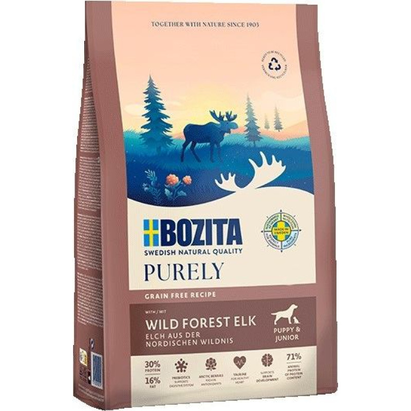 Bozita Purely Junior Elk with chicken - dry dog food - 11kg