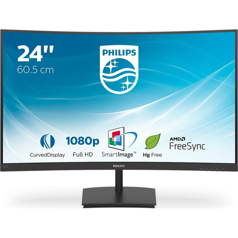 Philips E Line 241E1SC/00 LED display 59.9 cm (23.6") 1920 x 1080 pixels Full HD Black