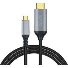Savio Cable USB-C to HDMI v2.0b, 3m, copper CL-184