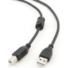 Gembird USB 2.0 Cable AM-BM 4,5m Ferrite black