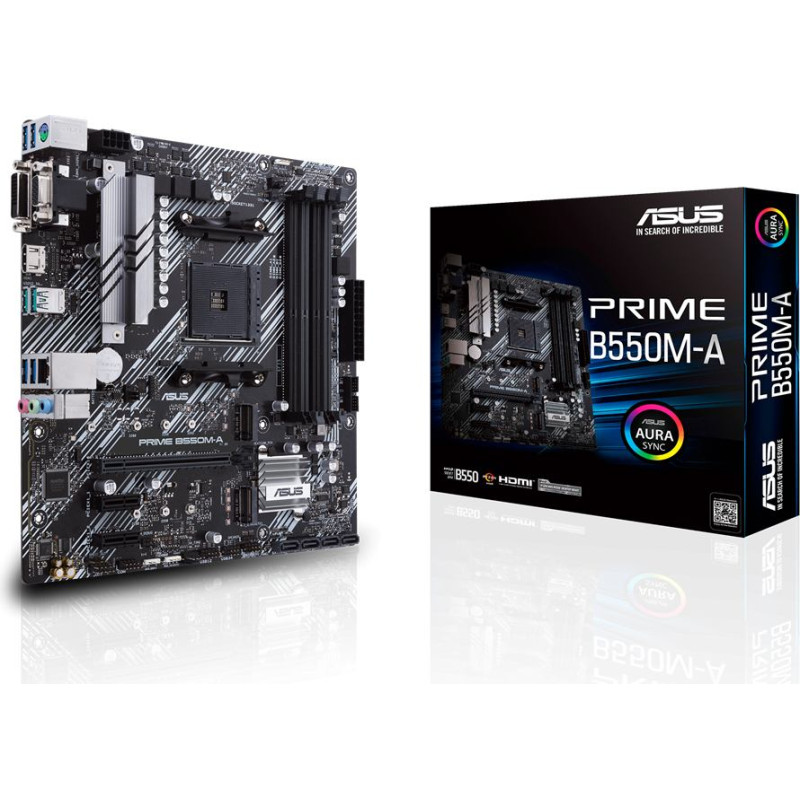 Asus PRIME B550M-A AMD B550 Разъем AM4 Микро ATX