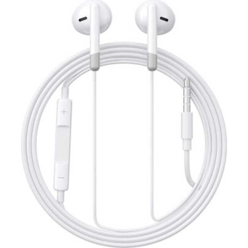 Joyroom Earphone Wired In-Ear Headphones with Remote and Microphone, 3.5mm Jack, White EU (JR-EW01)