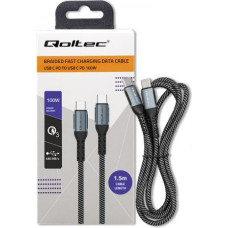 Qoltec USB 2.0 ype C cable USB 2.0 type C 100W