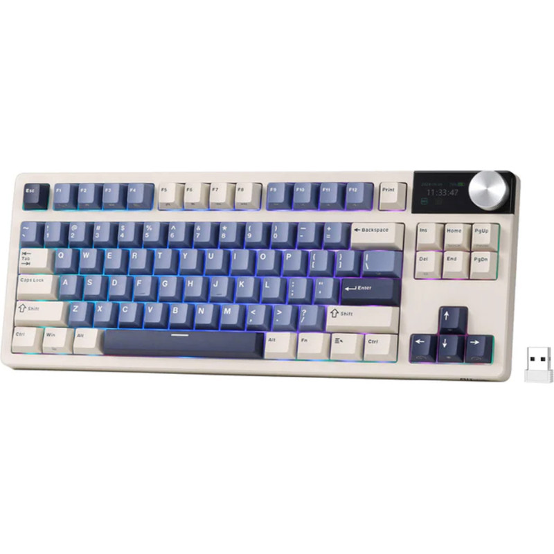 Royal Kludge S85 Horizon Blue,  Beige Switch, US