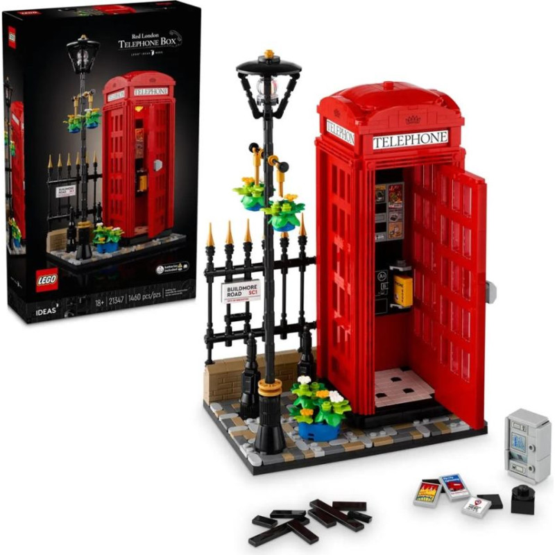 Lego IDEAS 21347 Red London Telephone Box