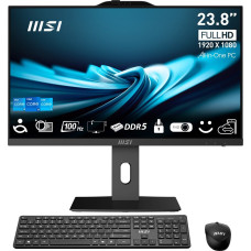 MSI Pro AP242P 14M-682EU Intel&reg; Core&trade; i5 i5-14400 60.5 cm (23.8") 1920 x 1080 pixels All-in-One PC 16 GB DDR5-SDRAM 512 GB SSD Windows 11 Pro Wi-Fi 6E (802.11ax) Black