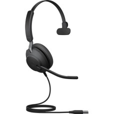 Jabra Evolve2 40 MS Mono USB-A - wired over-ear headphones, black