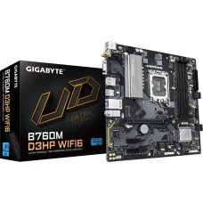 Gigabyte B760M D3HP WIFI6 Motherboard - Supports Intel Core 14th Gen CPUs, 4+1+1 Phases Digital VRM, up to 5600MHz DDR5, 2xPCIe 4.0 M.2, Wi-Fi 6, GbE LAN, USB 3.2 Gen1